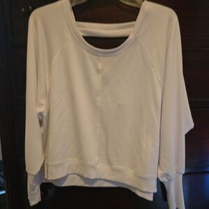 Yogalicious White Sweatshirt